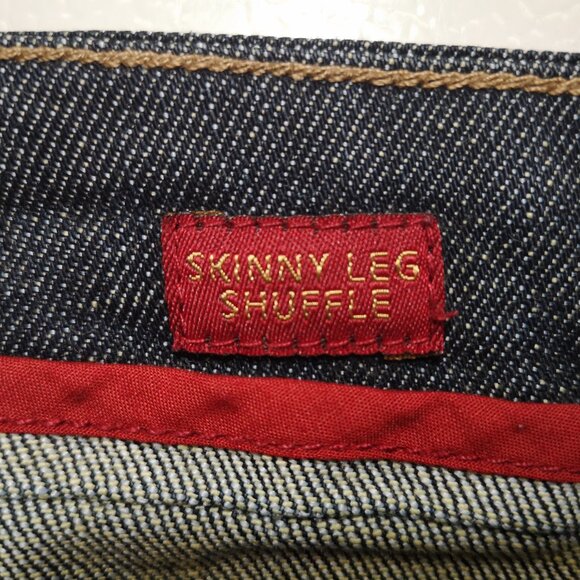 Sasson Ooh La La Ladies Size 12 Dark Wash Skinny Leg Shuffle Blue Jeans - Picture 5 of 12